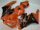 2004-2005 Honda CBR1000RR Motorcycle Fairings - Orange Glossy Black