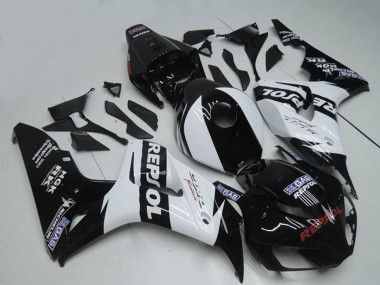 Cheap 2004-2005 Honda CBR1000RR Motorcycle Fairings - White Glossy Black Repsol
