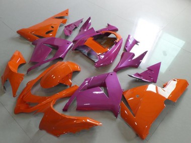 Cheap 2004-2005 Kawasaki ZX10R Motorcycle Fairings - Orange and Pink