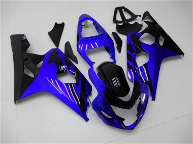Cheap 2004-2005 Suzuki GSXR 600/750 Motorcycle Fairings - Blue Glossy Black