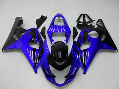 Cheap 2004-2005 Suzuki GSXR 600/750 Motorcycle Fairings - Blue Glossy Black