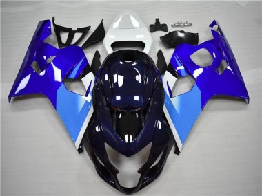 Cheap 2004-2005 Suzuki GSXR 600/750 Motorcycle Fairing - White Blue Black
