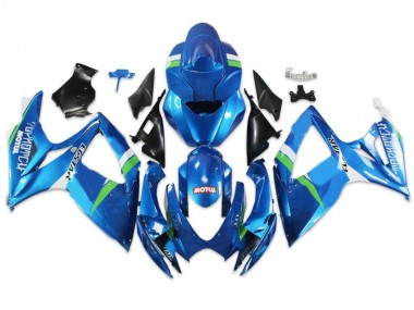 Cheap 2004-2005 Suzuki GSXR 600/750 Motorcycle Fairings - Blue Green White