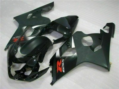 Cheap 2004-2005 Suzuki GSXR 600/750 Motorcycle Fairings - Glossy Black Matte Black Red Decal