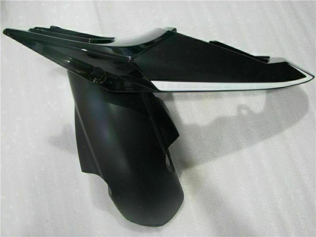 2004-2005 Suzuki GSXR 600/750 Motorcycle Fairings - Glossy Black Matte Black Red Decal