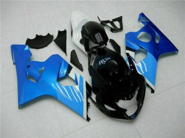Cheap 2004-2005 Suzuki GSXR 600/750 Motorcycle Fairings - White Blue Black
