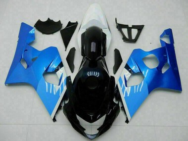 Cheap 2004-2005 Suzuki GSXR 600/750 Motorcycle Fairings - White Blue Black