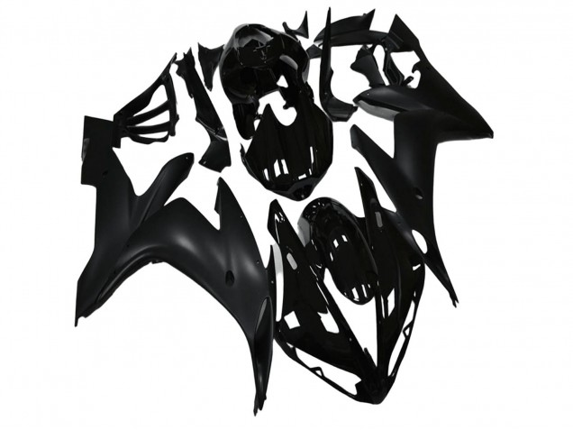2004-2006 Yamaha YZF R1 Motorcycle Fairings - Glossy Black Matte Black