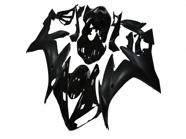 2004-2006 Yamaha YZF R1 Motorcycle Fairings - Glossy Black Matte Black