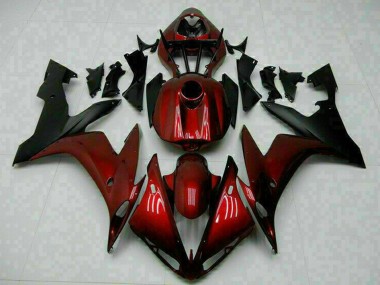 Cheap 2004-2006 Yamaha YZF R1 Motorcycle Fairings - Maroon Red Matte Black