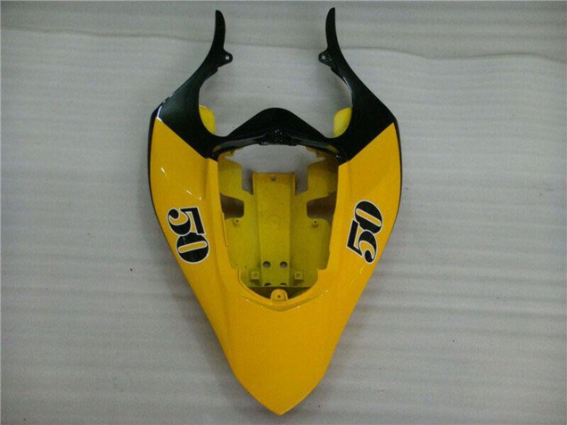 2004-2006 Yamaha YZF R1 Motorcycle Fairings - Yellow Glossy Black Dunlop 50