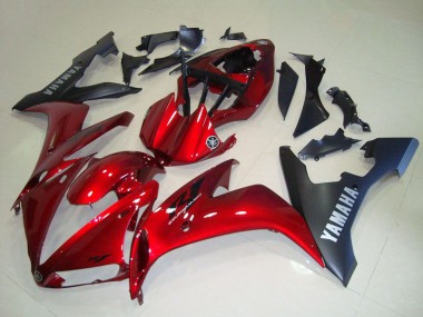 Cheap 2004-2006 Yamaha YZF R1 Motorcycle Fairing - Red Matte Black