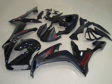 Cheap 2004-2006 Yamaha YZF R1 Motorcycle Fairings - Glossy Black Matte Black Red