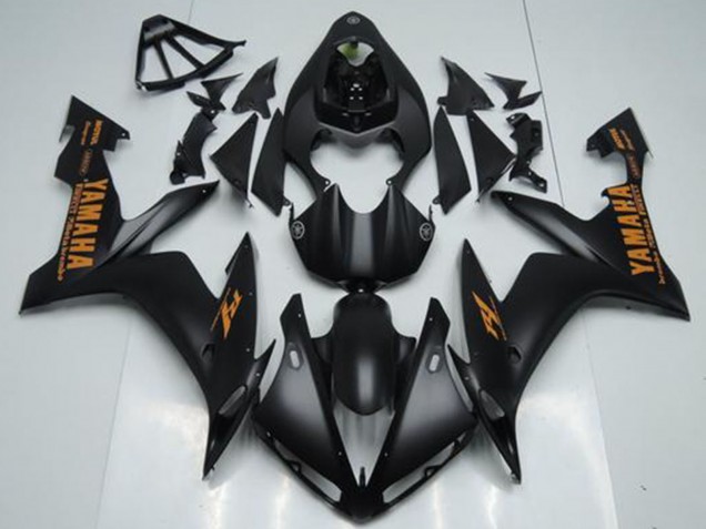 2004-2006 Yamaha YZF R1 Motorcycle Fairings - Matte Black Orange