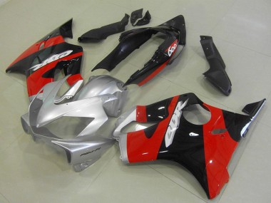 Cheap 2004-2007 Honda CBR600 F4i Motorcycle Fairings - Silver Red Glossy Black