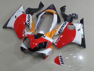 Cheap 2004-2007 Honda CBR600 F4i Motorcycle Fairings - White Red Yellow Glossy Black Repsol