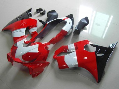 Cheap 2004-2007 Honda CBR600 F4i Motorcycle Fairing - White Red Glossy Black