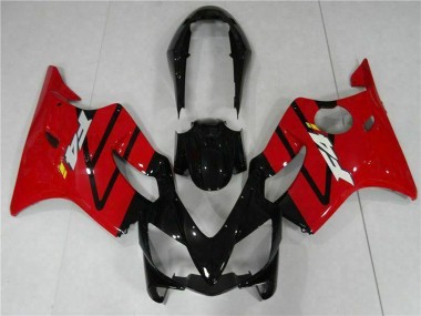 Cheap 2004-2007 Honda CBR600 F4i Bike Fairings - Red Glossy Black
