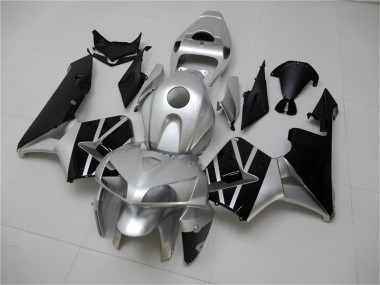 Cheap 2005-2006 Honda CBR600RR Motorcycle Fairing - Silver Black