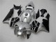 2005-2006 Honda CBR600RR Motorcycle Fairing - Silver Black