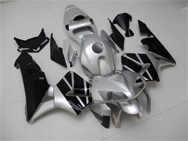 2005-2006 Honda CBR600RR Motorcycle Fairing - Silver Black