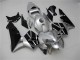 2005-2006 Honda CBR600RR Motorcycle Fairing - Silver Black