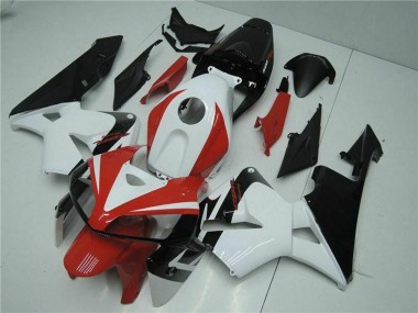 Cheap 2005-2006 Honda CBR600RR Motorcycle Fairing Kits - White Red Black
