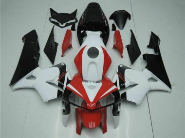 Cheap 2005-2006 Honda CBR600RR Motorcycle Fairing Kits - White Red Black