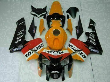 Cheap 2005-2006 Honda CBR600RR Motorcycle Fairings - Orange White Red Black Repsol