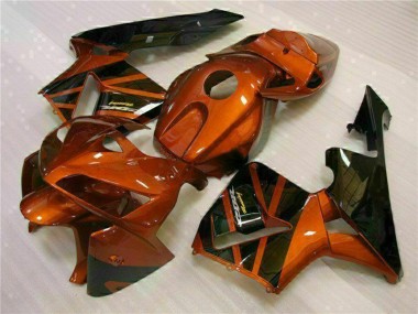 Cheap 2005-2006 Honda CBR600RR Motorcycle Fairing Kits - Orange Black