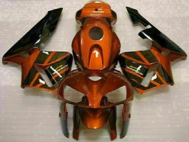 Cheap 2005-2006 Honda CBR600RR Motorcycle Fairing Kits - Orange Black
