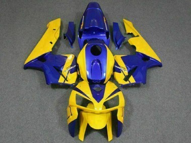 Cheap 2005-2006 Honda CBR600RR Motorcycle Fairings - Yellow Blue