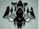 2005-2006 Honda CBR600RR Motorcycle Fairings - Glossy Black Silver