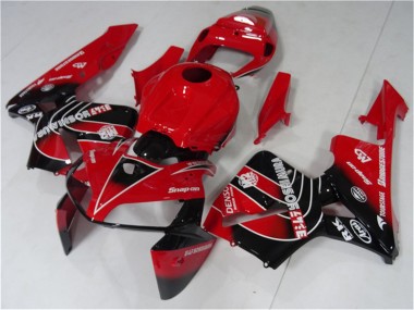 Cheap 2005-2006 Honda CBR600RR Motorcycle Fairings Kit - Red Black