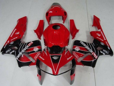 Cheap 2005-2006 Honda CBR600RR Motorcycle Fairings Kit - Red Black