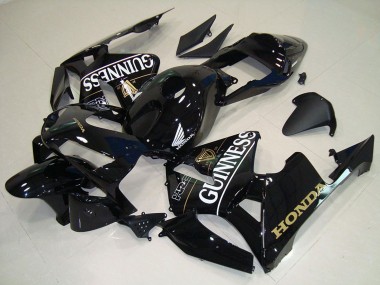 Cheap 2005-2006 Honda CBR600RR Motorcycle Fairings - Glossy Black Gunness