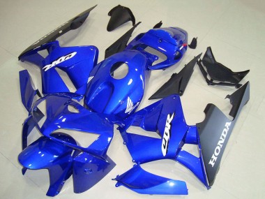 Cheap 2005-2006 Honda CBR600RR Motorcycle Fairings - Blue Black White Decal