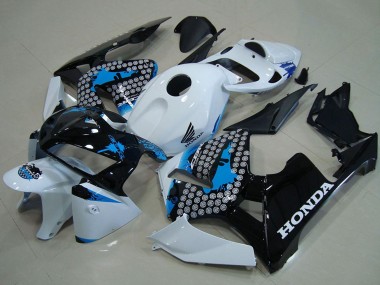 Cheap 2005-2006 Honda CBR600RR Motorcycle Fairings - White Blue Black