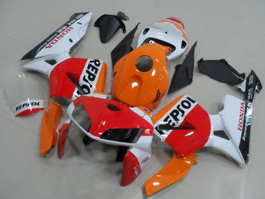Cheap 2005-2006 Honda CBR600RR Bike Fairings - Orange White Red Glossy Black Repsol