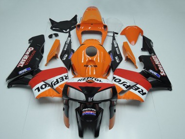 Cheap 2005-2006 Honda CBR600RR Motorcycle Fairing - Black Orange White Red Repsol