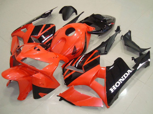 2005-2006 Honda CBR600RR Motorcycle Fairings - Orange Black