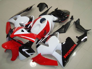 Cheap 2005-2006 Honda CBR600RR Motorcycle Fairing - White Red Black