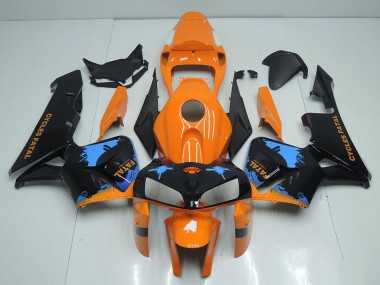 Cheap 2005-2006 Honda CBR600RR Motorcycle Fairings - Orange Blue Black