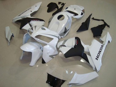 Cheap 2005-2006 Honda CBR600RR Motorcycle Fairings - Pearl White Matte Black