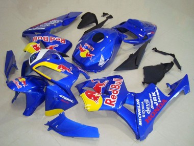 Cheap 2005-2006 Honda CBR600RR Motorcycle Fairings - Blue Yellow Red Bull