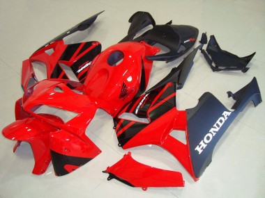Cheap 2005-2006 Honda CBR600RR Motorcycle Fairing Kits - Red Black
