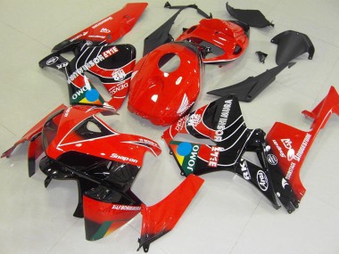 Cheap 2005-2006 Honda CBR600RR Motorcycle Fairings - Red Blue Yellow Glossy Black JOMO