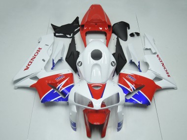 Cheap 2005-2006 Honda CBR600RR Motorcycle Fairing Kits - White Red Blue HRC
