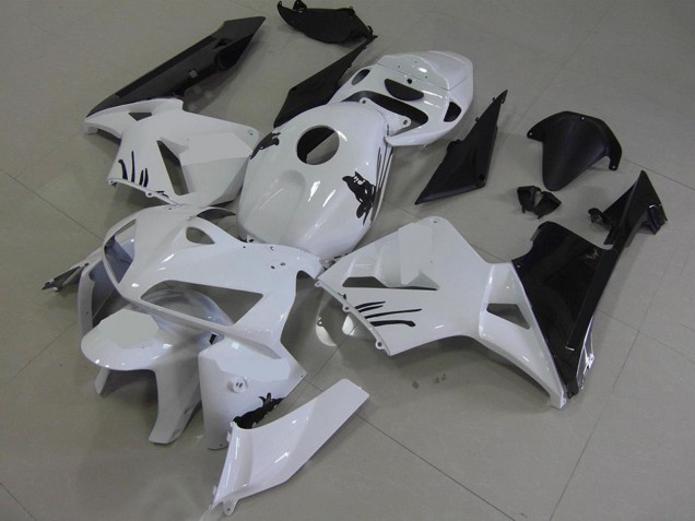 2005-2006 Honda CBR600RR Motorcycle Fairing Kits - White Black