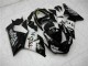 2005-2006 Kawasaki ZX6R Motorcycle Fairings - Glossy Black White West